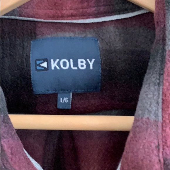 New Kolby Mens flannel plaid Button Up - Picture 8 of 8